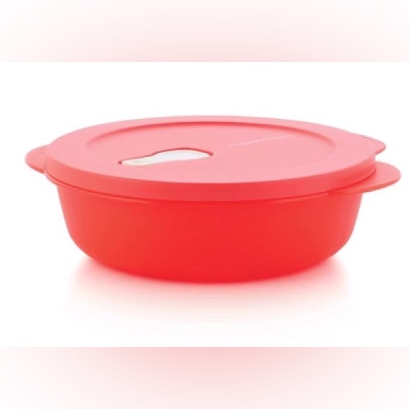 Tupperware CrystalWave Plus 850 ml Round Container Red Color - Picture 3 of 4
